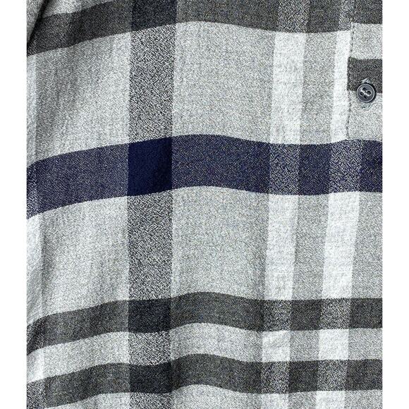 NWT Emile et Ida Gray & Navy Check Blouse w/Bow Girls 8 Yrs/8A - Picture 2 of 4